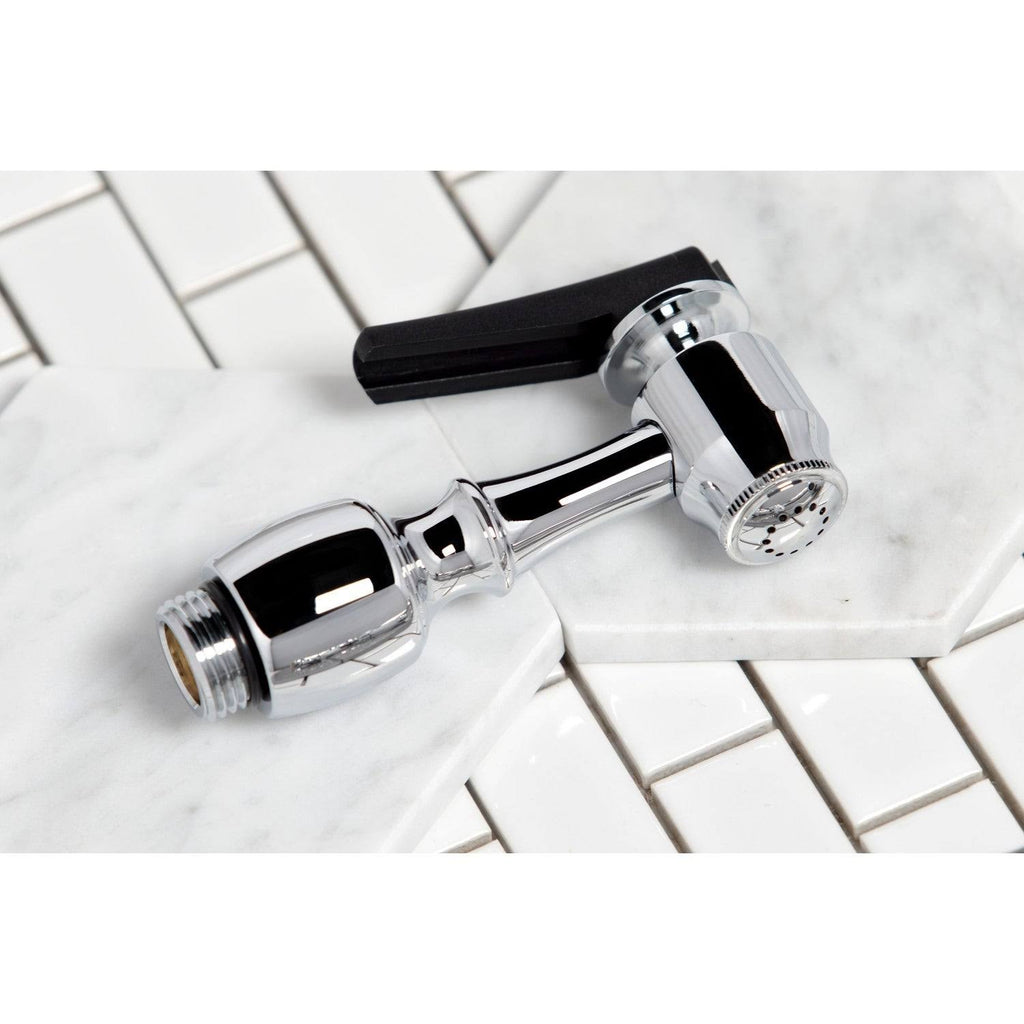 Polished Chrome Kitchen Faucet with Side Sprayer N704258